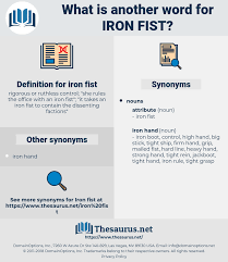 Synonyms For Iron Fist Thesaurus Net