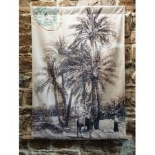 Tenture Palmier Sissimorocco Printed Shower Curtain Prints Shower Curtain