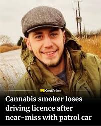 He cut across the police car, forcing an officer to brake hard to avoid a  collision...