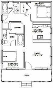 24x32 House 2 Bedroom 2 Bath Pdf Floor Plan 768 Sq Ft Model 3a Ebay Tiny House Floor Plans Small House Plans Tiny House Plans