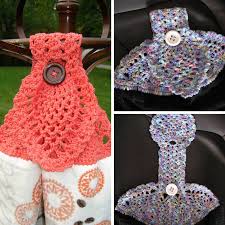 Mar 27, 2019 · classic crochet hanging kitchen towel holder made with folded towels and two strands of yarn for extra strength and durability here's a nice pattern for a classic towel topper for the kitchen. Free Pattern Clever And Beautiful Crochet Pineapple Towel Topper Knit And Crochet Daily