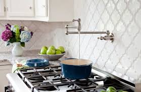 kitchen backsplash with white cabinets
