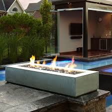 Paloform Robata Modern Rectangular Concrete Outdoor Fire Pit Modern Fire Pit Outdoor Fire Pit Gas Firepit