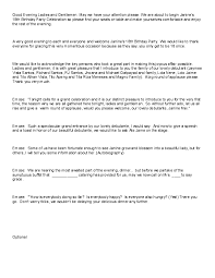 Check spelling or type a new query. Emcee Script For 1st Birthday Party Pdf Novocom Top
