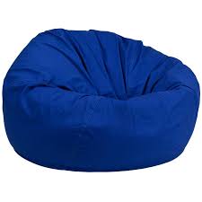 Oversized Solid Royal Blue Bean Bag Chair Bean Bag Chair Blue Bean Bags Bean Bag Chair Kids