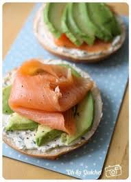 Bagel Avocat Saumon Et Creme Ciboulette Recettes De Cuisine Cuisine Avocat Saumon