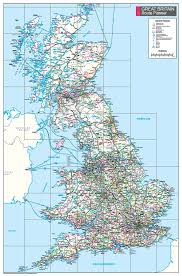 Rivers Of Great Britain Wall Map