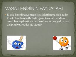 Masa Tenisi Nedir Masa Tenisi Ne Kazandirir Ppt Video Online Indir