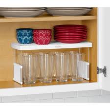 Youcopia Storemore Height Adjustable Kitchen Cabinet Shelf Organizer 17 Inch Overstock 14741108