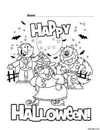 This coloring page belongs to these categories: Printable Happy Halloween Coloring Pages