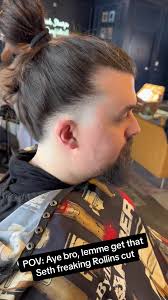 Done and done! On the road to wrestlemania! @WWE #burnitdown  #sethfreakingrollins #heavyweightchampion #wwe #titles #barber #haircut  #barberlifestyle