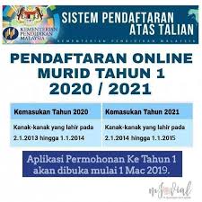 Permohonan murid ke tahun satu (1) kemasukan 2022 dan 2023 online dan manual. Pendaftaran Murid Tahun 1 Pibg Sk Taman Perling Jb Facebook