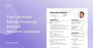 Senior business analyst job description the senior business analyst provides strategic business analysis services to business partners. Senior Financial Analyst Resume Examples Pro Tips Featured Enhancv