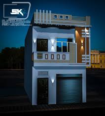 A red door will fit right in. Front Elevation Home Exterior Design India Trendecors