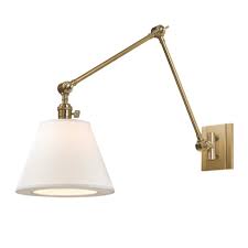 6% coupon applied at checkout save 6% with coupon. Hudson Valley Lighting 6234 Hn Hillsdale 1 Light Swing Arm Wall Sconce Foundry Lighting