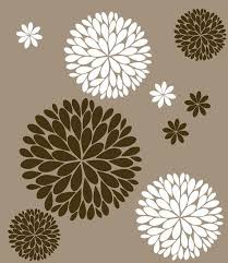 Dahlia Flower Wall Decals Baby Girl Nursery Another Bunch Etsy Flower Wall Decals Flower Wall Wall Painting Decor