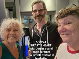 larkinpoe and EC in the recording studio in Nashville, TN.