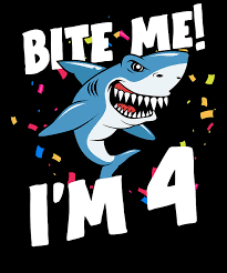 Happy birthday 4 years old boy. Boys 4 Years Old Happy Birthday Gifts Fun Party Shark Gift Idea Digital Art By Orange Pieces