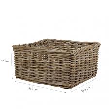 Panier De Rangement En Rotin Carre
