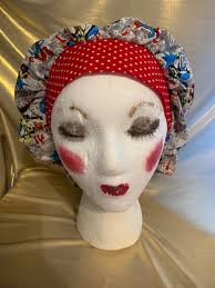 Super Hero Bouffant Style Scrub Hat