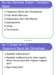 Ketika itu dwight waldo menggegerkan masyarakat sarjana administrasi negara dengan isyaratnya yang terkenal bahwa administrasi ·selama 32 tahun semasa pemerintahan orde baru, birokrasi pemerintah tidak bisa digolongkan ke dalam tatanan yang demokratis. Isu Isu Semasa Dalam Tamadun Islam