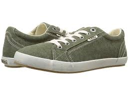 taos footwear star olive wash canvas womens lace up