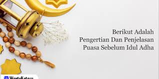 Karena dilakukan pada saat jutaan jemaah haji berkumpul melaksanakan wukuf di padang arafah. Puasa Sebelum Idul Adha Adalah