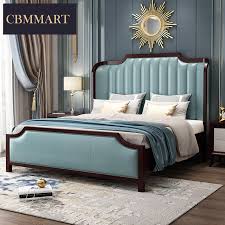 Oak bed with slat rake head board and footboard. Latest North American Style Solid Wood Bedroom Furniture King Size Bed Designs Bedroom Sets Aliexpress