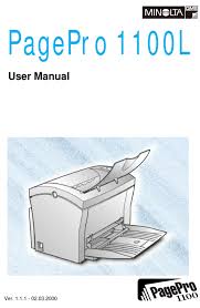 Minolta pagepro office equipment and supply. Minolta Pagepro 1100l User Manual Pdf Download Manualslib