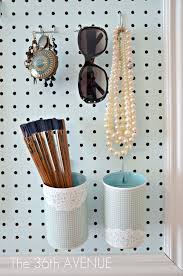 Use decoart paint to create a colorful diy painted pegboard jewelry organizer to organize and display all of your jewelry. Peg Board And Accessories Station The 36th Avenue