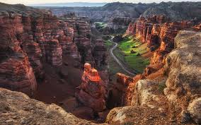 Kasachstan architektur stadt gebäude hauptstadt. Charyn Canyon Kasachstan Morgen Strasse Schone Landschaft 1920x1200 Hd Hintergrundbilder Hd Bild