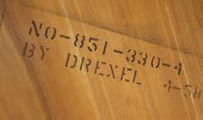 Large drexel parallel coffee table. Mid Century Modern Dining Table By Kipp Stewart For Drexel Picked Vintage