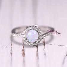 925 Sterling Silver Womens Ring With White Lap Opal Metal Material 925 Sterling Silver Metal Stamp 925 Engagement Rings Opal Opal Wedding Rings Opal Jewelry
