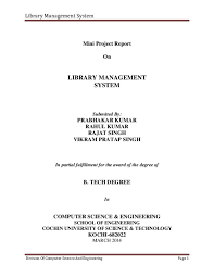 Pdf Library Management System Mini Project Report On Library Management System Bibek Chaulagain And Bilal Awan Academia Edu
