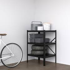 Bror Shelving Unit Black Width 33 1 2 Ikea In 2020 Shelving Unit Shelving Shelves