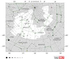Draco Constellation Facts Myth Stars Location Star Map