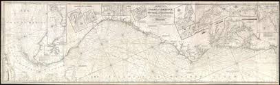 chart of the coast of america from new york and