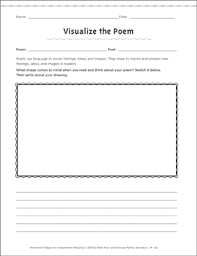 Turkey bowl put out some tasty. Visualize The Poem Independent Reading Homework Printable Skills Sheets Lesson Plans And Ideas