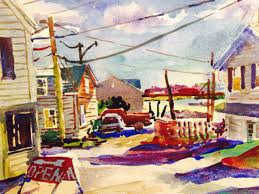 Biddeford Pool Maine Watercolor On Cold Press Paper 2014 Russel Whitten My Watercolors Watercolor Painting Art