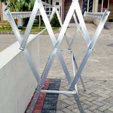 Jemuran aluminium trump p9 bina karya 200 cm odenpanrp379.000: Jemuran Aluminium Harmonika Lipat Hanger 1 8 M Perabotan Rumah Di Carousell