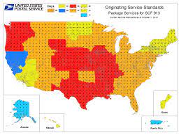 For example, here's the service standard map for first class mail originating in st. When Will Your Letter Package Arrive Socalgis Org