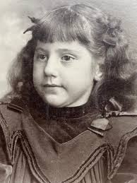 Edwardian Daughter Goldie Mac Sackett Portrait, Antique Photograph of Girl,  Illinois College of Photography