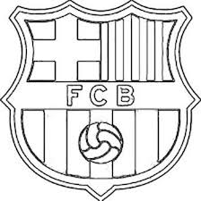 Escudo Barça Para Colorear