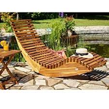 Deuba Schwungliege Fsc Zertifiziertes Akazienholz Ergonomisch Wippfunktion Gartenliege Sonnenliege Relaxliege Saunalieg In 2020 Holzliege Gartenmobel Holz Gartenmobel