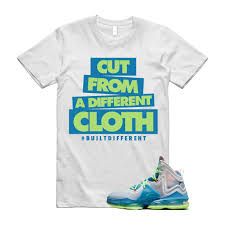 CLOTH T Shirt to Match Lebron 19 Dutch Blue Pomegranate Lime Glow Green  Neon Hoodie