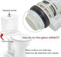 Teaayako Toilet Flush Valves 2-Inch Dual Flush Valve Replacement kit for  2-Piece toilet tank Compatible with TOTO THU435 THU224 flush valve - ...