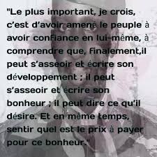 When did thomas sankara live? Afro Fmd La Detente Dominicale Concours De Citation Et De Proverbe Africain Voici Pour Moi Thomas Sankara Le Plus Important Je Crois C Est D Avoir Amene Le Peuple A Avoir Confiance En