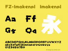 FZ-Imokenpi Font Family|FZ-Imokenpi-Uncategorized Typeface-Fontke.com