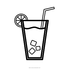 Simple element from gastronomy set. Lemon Tea Coloring Page Ultra Coloring Pages