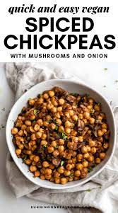 Easy Spiced Chickpeas Recipe Spiced Chickpeas Vegan Side Dishes Chickpea Recipes
